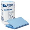 Gp Interstate Towels & Wipes, Blue, Paper, 250 Wipes, 9.5" x 10.5", Unscented, 9 PK 00350